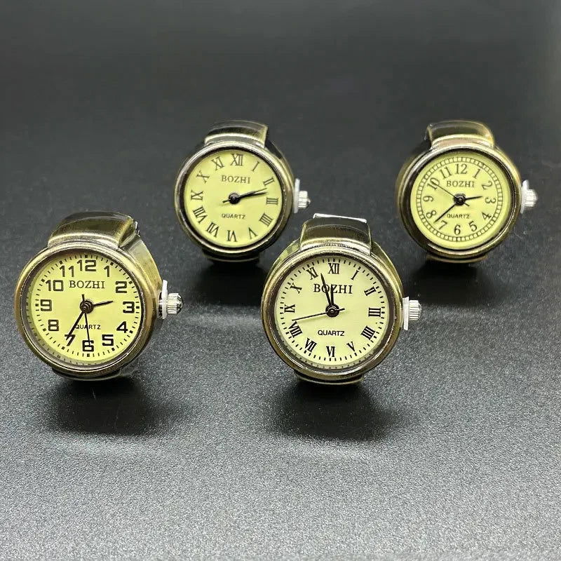 Vintage Punk Quartz Watch Rings by Infinite Steampunk / Buddify