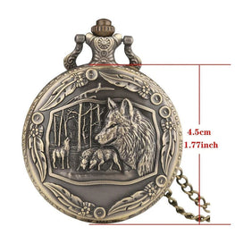 Wild Wolf Pocket Watch by Infinite Steampunk / Buddify