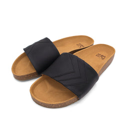 'YIN' - Schwarze Sandalen, monochrom / einfarbig - vegan by Fünve / Buddify