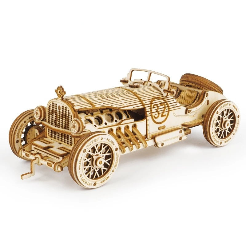 Car 3D Wooden Puzzle Game Assembly Racing Children's Toys by Robotime