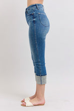 Judy Blue Full Size Skinny Cuff Capris Jeans with Pockets Plus Size by Trendsi