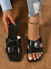 Cutout Open Toe Flats Slippers by Trendsi