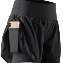 Pocketed High Waist Active Shorts by Trendsi