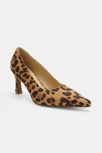 Beast Fashion Faux Suede Leopard Point Toe Pumps by Trendsi