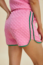 Double Take Full Size Texture Contrast T-Shirt and Shorts Set by Trendsi