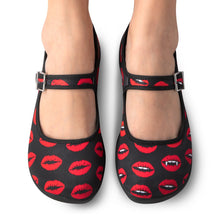 Chocolaticas® KISS ME Women's Mary Jane Flat by Retro Eclectic