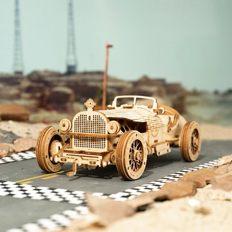 Car 3D Wooden Puzzle Game Assembly Racing Children's Toys by Robotime