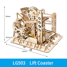 3D DIY Wooden Puzzle Roller Coaster Children's Toys by fashioncafee.com
