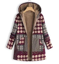 Winter Retro Hooded Cashmere Jacket for Women by ZenDrop Shipping