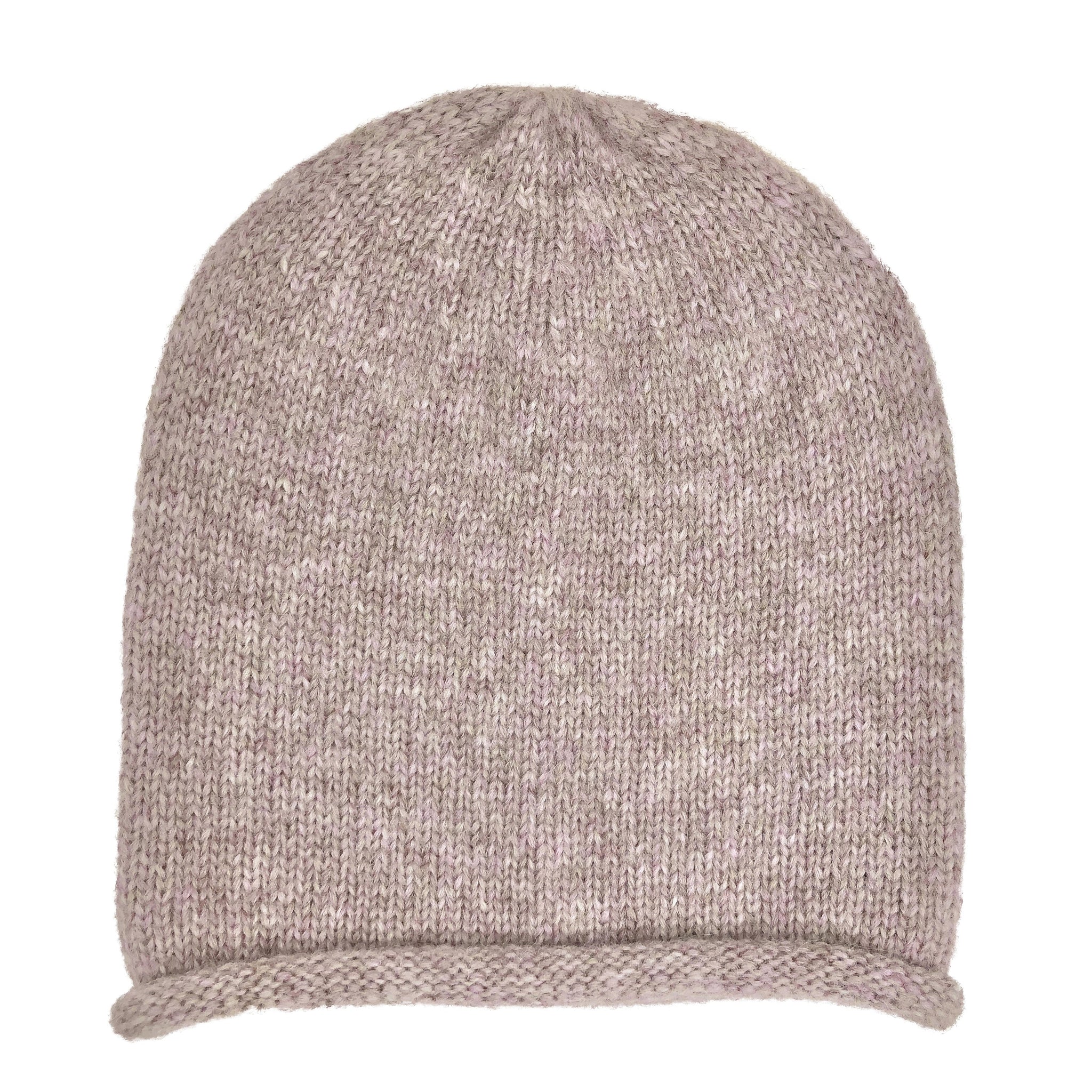 Blush Handknit Alpaca Beanie by The Groovalution / Buddify