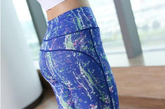 Paint Splatter 90s Yoga Pants by Wiio