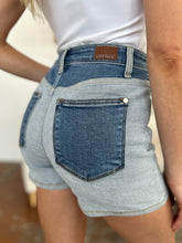Judy Blue Full Size Color Block Denim Shorts by Trendsi
