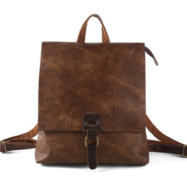 Retro Large Capacity Multifunctional Leather Backpacks Original title: Retro Large Capacity Multifunctional Leather Backpackage Title dropshipman AI Title by fashioncafee.com