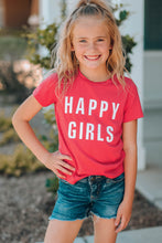 Girls Letter Graphic Short Sleeve T-Shirt by Trendsi