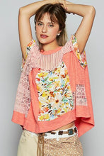 POL Hollow Out Floral Half Sleeve Knit Top by Trendsi