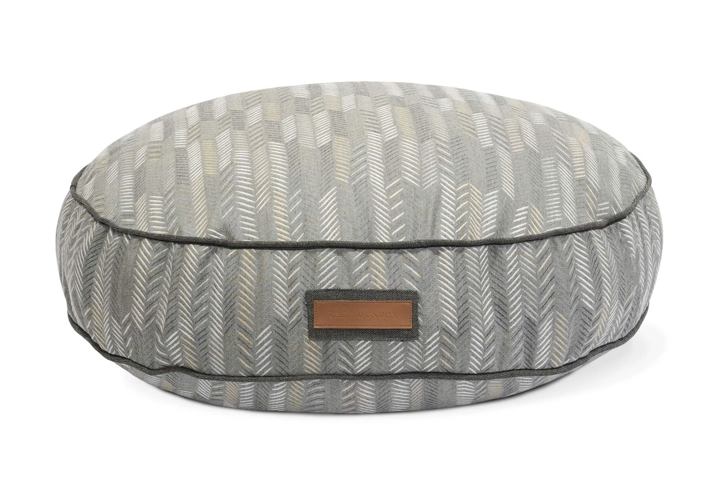Round Pet Bed in Muttly Merle by The Groovalution / Buddify