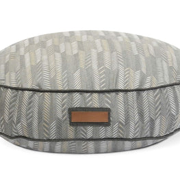 Round Pet Bed in Muttly Merle by The Groovalution / Buddify