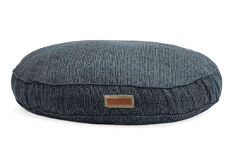 Round Pet Bed in Midnight Malamute by The Groovalution / Buddify