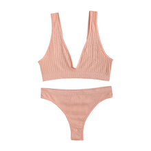 Solid Color Shockproof Beauty Back Push-up Underwear Set by Dropship man