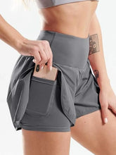Pocketed High Waist Active Shorts by Trendsi