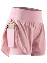 Pocketed High Waist Active Shorts by Trendsi