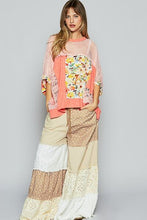 POL Hollow Out Floral Half Sleeve Knit Top by Trendsi