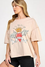 SAGE+FIG Love-Inpired Graphic Oversized T-Shirt by Trendsi