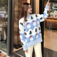 Christmas tree snowman pullover sweater by Wiio