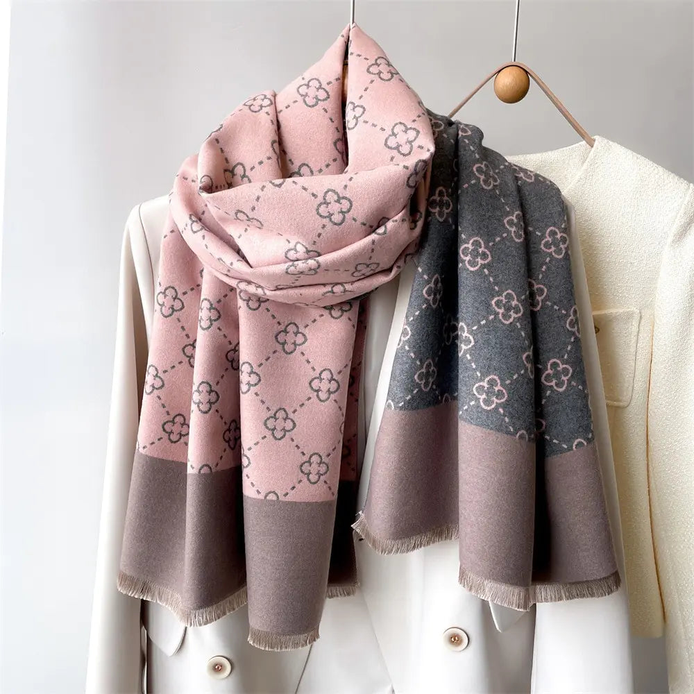 Winter Double Sided Cashmere Feel Scarf by ZenDrop Shipping