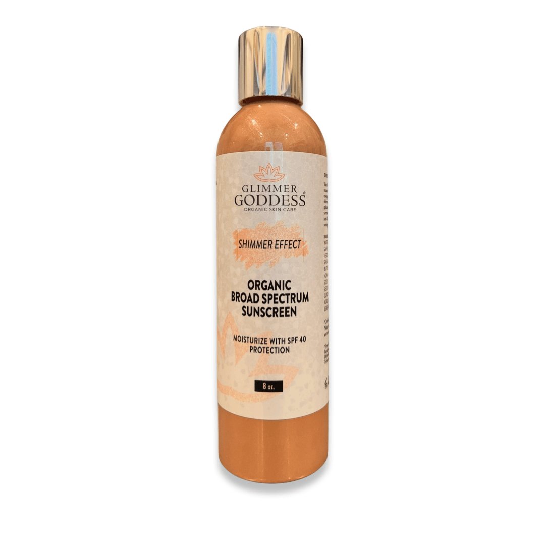 Goddess Glow Shimmer Suntan Lotion SPF 40 - Reef-Safe Radiance by Glimmer Goddess® Organic Skin Care / Buddify