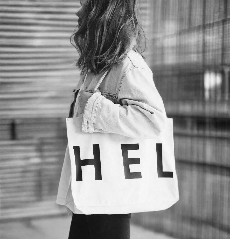 HEL N° 5 | Raw White Shopper Bag by WWOOLLFF CO.