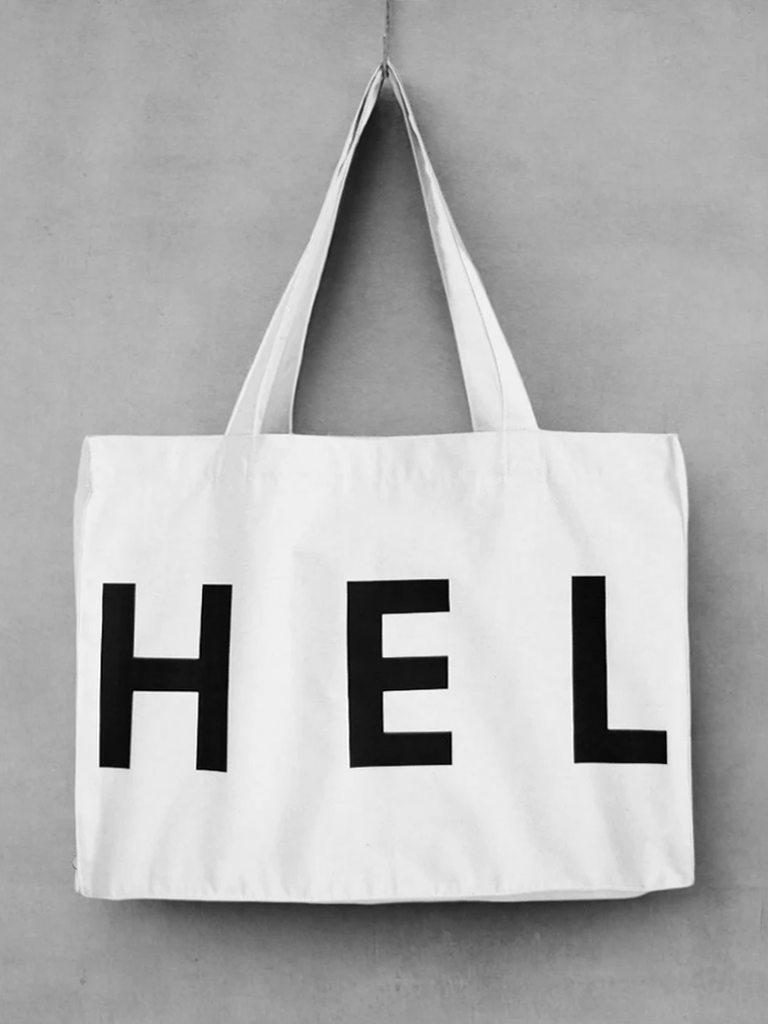 HEL N° 5 | Raw White Shopper Bag by WWOOLLFF CO.