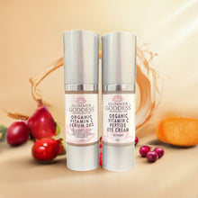 Let's Get Glowing! Organic Vitamin C Serum + Vitamin C Eye Cream by Glimmer Goddess® Organic Skin Care / Buddify