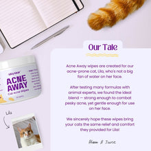 Acne Away Chin Acne Wipes for Cats by Tiger Pet Supply / Buddify