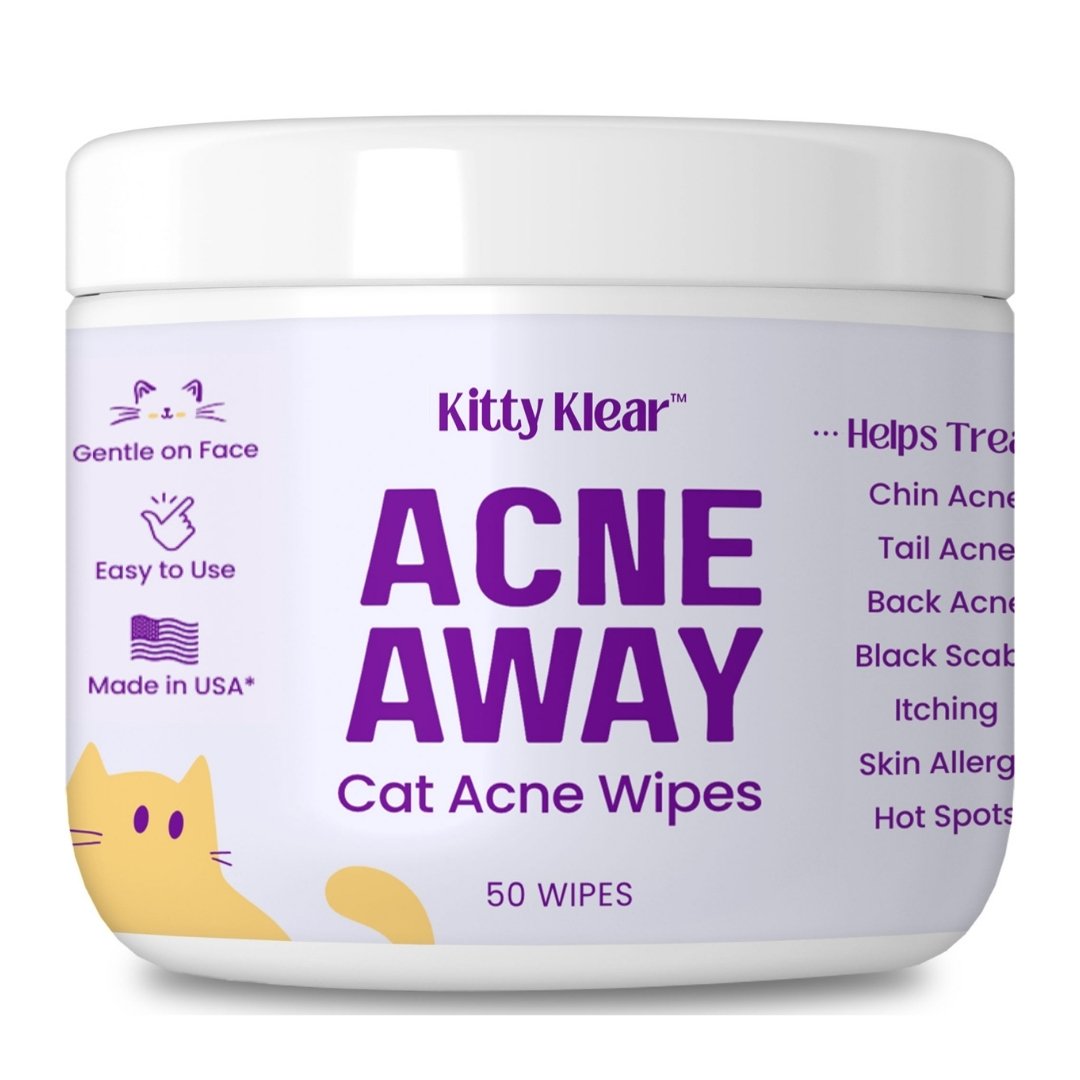 Acne Away Chin Acne Wipes for Cats by Tiger Pet Supply / Buddify