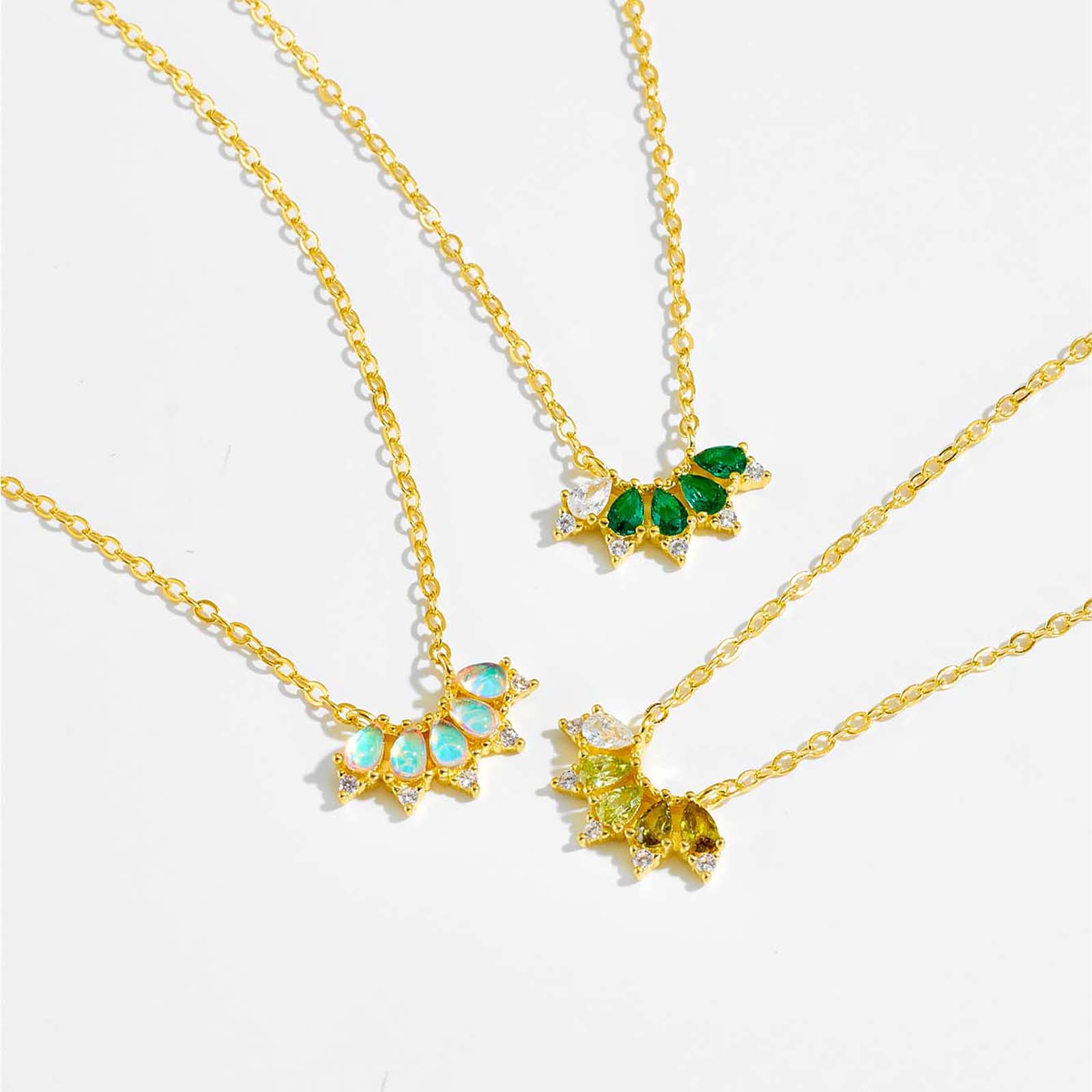 Eimear - Ombre Birthstone Necklace