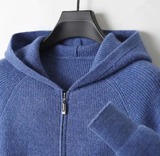 Wool Hooded Cashmere Casual Sweater by ZenDrop Shipping