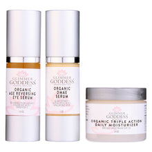 Organic Anti-Wrinkle Rejuvenation Kit - Tighten Brighten & Moisturize by Glimmer Goddess® Organic Skin Care / Buddify