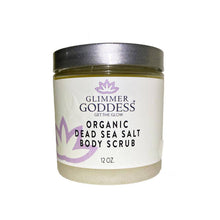 Organic Body Scrub with Dead Sea Salt & Shea Butter by Glimmer Goddess® Organic Skin Care / Buddify