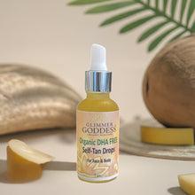 Organic DHA FREE Tanning Drops for Face & Body 1 oz. by Glimmer Goddess® Organic Skin Care