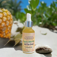 Organic DHA FREE Tanning Drops for Face & Body 1 oz. by Glimmer Goddess® Organic Skin Care