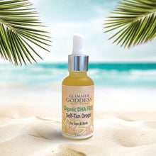 Organic DHA FREE Tanning Drops for Face & Body 1 oz. by Glimmer Goddess® Organic Skin Care