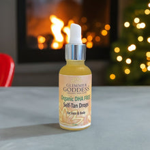 Organic DHA FREE Tanning Drops for Face & Body 1 oz. by Glimmer Goddess® Organic Skin Care