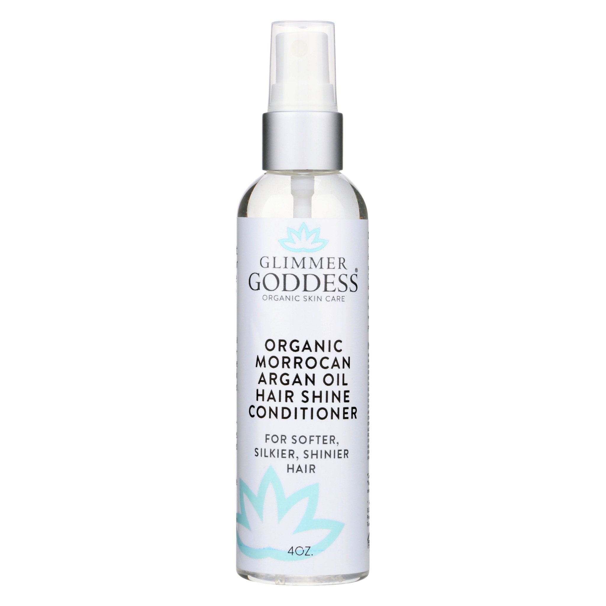 Organic Moroccan Argan Oil Hair Shine Spray by Glimmer Goddess® Organic Skin Care