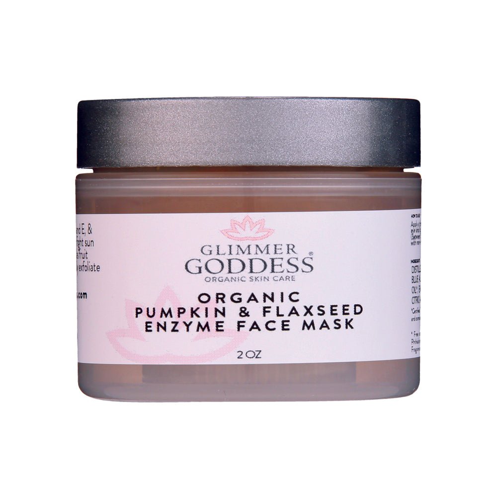 Organic Pumpkin & Flaxseed Enzyme Face Mask by Glimmer Goddess® Organic Skin Care