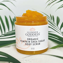Organic Pumpkin Shea Sugar Body Scrub by Glimmer Goddess® Organic Skin Care