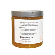 Organic Pumpkin Shea Sugar Body Scrub by Glimmer Goddess® Organic Skin Care