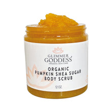 Organic Pumpkin Shea Sugar Body Scrub by Glimmer Goddess® Organic Skin Care