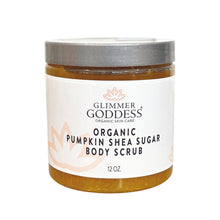 Organic Pumpkin Shea Sugar Body Scrub by Glimmer Goddess® Organic Skin Care