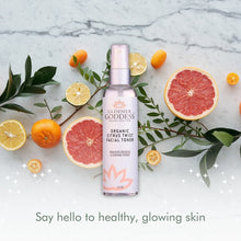 Organic Rose Water Citrus Twist Facial Toner by Glimmer Goddess® Organic Skin Care